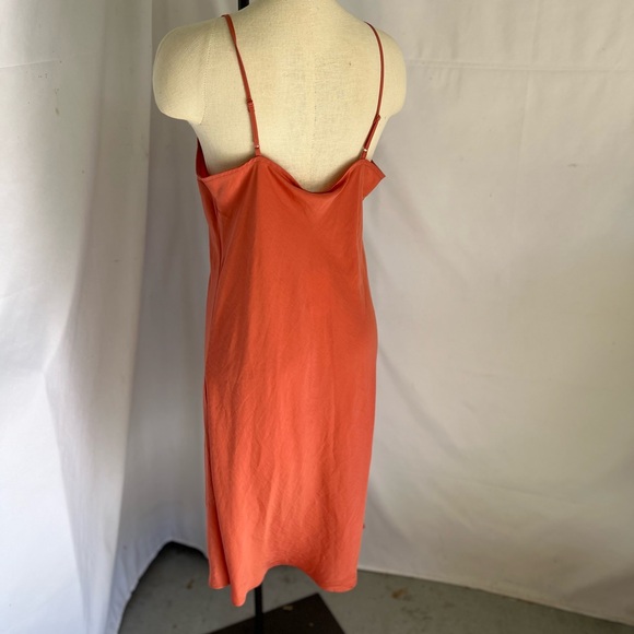 A new day terracotta silky slip dress - Picture 5 of 6